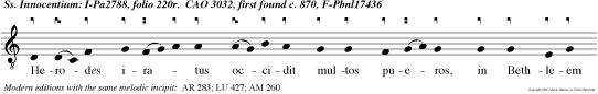 Herodes iratus occidit multos pueros, in Bethleem Judae civitatae David.