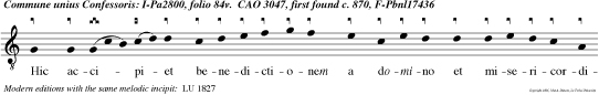 Hic accipiet benedictionem a domino et misericordiam a deo salutari suo quia hec est generatio queren tium dominum Domine est terra. e u o u a e.