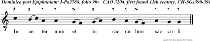In aeternum et in saeculum saeculi.