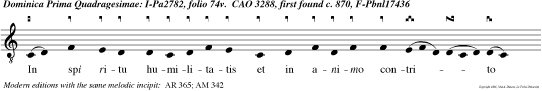In spi ritu humilitatis et in animo contrito suscipiamur, Domine, a te et sic fiat sacrificium nostr ut a te suscipiatur hodie, et placeat tibi, Domine Deus.