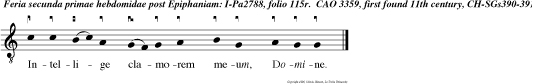Intellige clamorem meum, Domine.