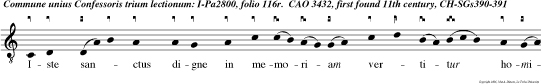 Iste sanctus digne in memoriam vertitur hominum qui ad gaudium transiit angelorum Beatus vir. e u o u a e.