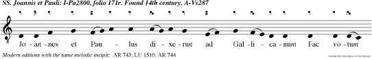 Joannes et Paulus dixerun ad Gallicanum Fac votum Deo coeli, et eris victor melior qua fuisti.