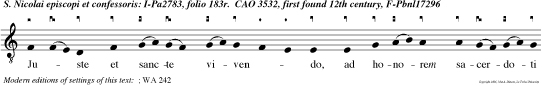 Juste et sancte vivendo, ad honorem sacerdoti meruit promoveri divinitus.