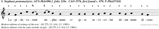 Lapidaverunt stephanum et ipse invocolat dominum dicens ne statuas illis hoc pectatum.