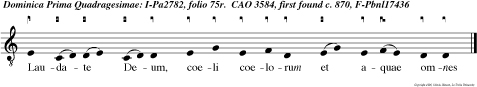 Laudate Deum, coeli coelorum et aquae omnes
