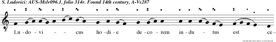 Ludovicus hodie decorem indutus est celestis patrie regnum consequutus.