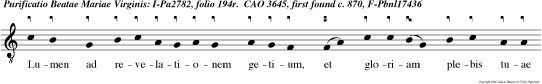 Lumen ad revelationem getium, et gloriam plebis tuae Israel.