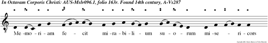 Memoriam fecit mirabilium suorum misericors et miserator dominis escam dedit timentibus se.