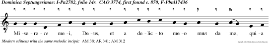 Miserere mei, Deus, et a delicto meo mun da me, quia tibi soli peccavi.