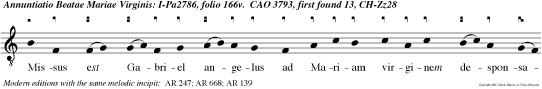 Missus est Gabriel angelus ad Mariam virginem desponsatam Joseph. seph, alleluia.