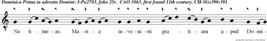 Ne timeas, Maria invenisti gratiam apud Dominum ecce concipies et paries filium, alleluia.