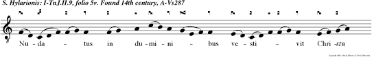 Nuda tus in duminibus vesti  vit Christu Dominum, iniit nichilominus so litudinem ne morum.