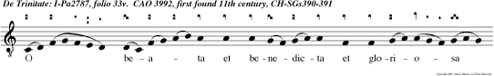 O beata et benedicta et gloriosa Trinitas, Pater et Filius et Spiritus San tus