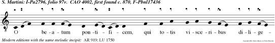 O beatum pontificem, qui