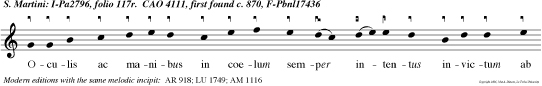 Oculis ac manibus in coelum semper intentus invictum ab oratione spiritum non relaxabat, alleluia alleluia.