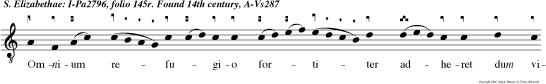 Omnium refugio fortiter adheret dum viri solatio vidua careret.