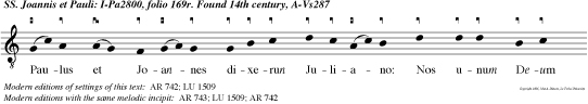 Paulus et Joannes dixerun Juliano: Nos unum Deum colimus, qui fecit coelum et terram