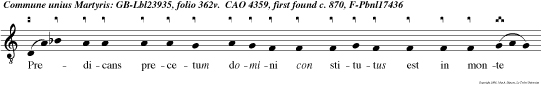 Predicans prece-p tum domini con stitutus est in monte sancto ejus.