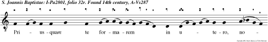 Priusquam te formarem in utero, novite: et antequam exires de ventre, sanctificavi te. v.Misit Dominus manum suam, et tetigit os meum.