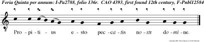 Propitius esto peccatis nostr domine.