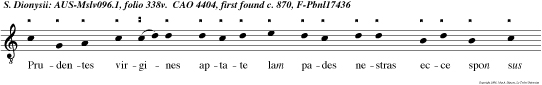 Prudentes virgines aptate lam pades nestras ecce spon sus venit exite obviam ei.
