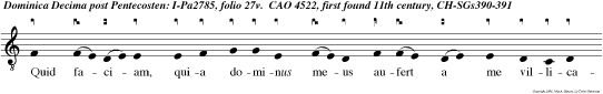 Quid faciam, quia dominus meus aufert a me villicationem fodere non valeo, men dicare erubesco scio faciam, ut, cum amotus fuero a villicatione, recipiant me in domos suas.
