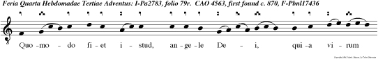 Quomodo fiet istud, angele Dei, quia virum in con cipiendo non pertuli? Audi Maria, Vir go Christi: Spiritus San tus superveniet in te, et virtus Altissimi obum brabit tibi.