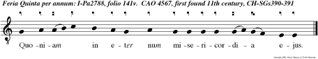 Quoniam in eter num misericordia ejus.