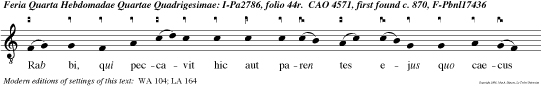 Rab bi, qui peccavit hic aut paren tes ejus quo caecus natus est Respon dit Jesus et dixit Neque hic peccavit, neque paren tes ejus sed ut manifestentur opera Dei in illo.