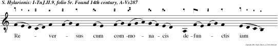 Re ver sus cum commonacis defunctis iam parentibus, partem dedit pauperibus de rebus partem fratribus.