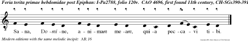 Sana, Domine, animam meam, quia peccavi tibi.