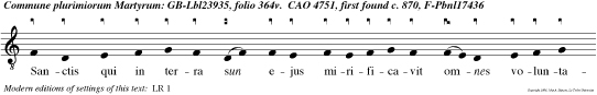 Sanctis qui in terra sun ejus mirificavit omnes voluntates meas inter illos.