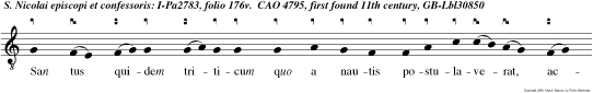 San tus quidem triticum quo a nautis postulaverat, acceptum et sagacitate distribuere et augeri precibus impetravit.