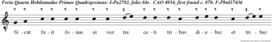 Sicut fuit Jonas in ven tre ceti tribus diebus et tribus noctibus ita erit Filius hominis in corde terrae.