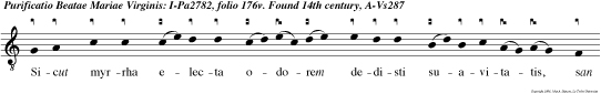 Sicut myrrha electa odorem dedisti suavitatis, san ta Dei Genitrix.