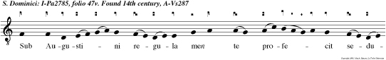 Sub Augustini regula men te profecit sedula: tandem virum canonicum auget in apostolicum.
