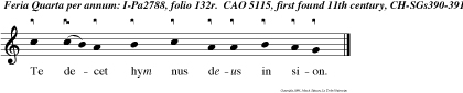 Te decet hym nus deus in sion.
