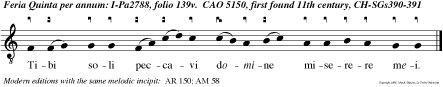 Tibi soli peccavi domine miserere mei.