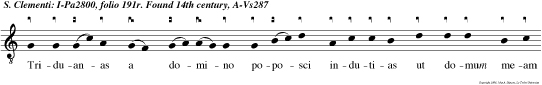 Triduanas a domino poposci indutias ut domum meam domino  ecclesiam consecrare