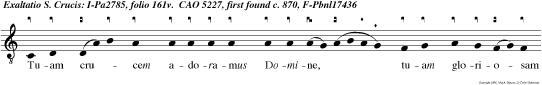 Tuam crucem adoramus Domine, tuam gloriosam recolimus passionem miserere nostri, qui passus es pro nobis