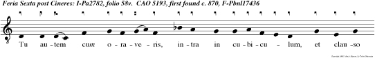 Tu autem cum oraveris, intra in cubiculum, et clauso ostio ora Patrem tuum.