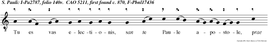Tu es vas electionis, san te Paule apostole, prae dicator veritatis in universo mun do.