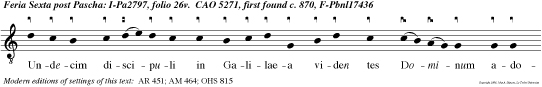 Undecim discipuli in Galilaea viden tes Dominum adoraverun alleluia.