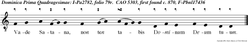 Vade Satana, non ten tabis Dominum Deum tuum.