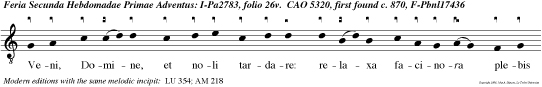 Veni, Domine, et noli tardare: relaxa facinora plebis  tuae Israel.