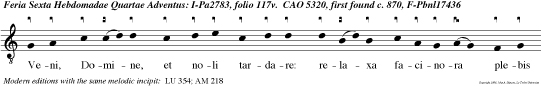 Veni, Domine, et noli tardare: relaxa facinora plebis tuae Israel.