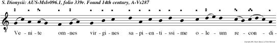 Venite omnes virgines sapientissime oleum recondite in vasis vestris