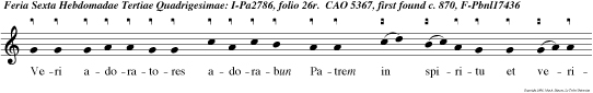 Veri adoratores adorabun Patrem in spiritu et veritate.