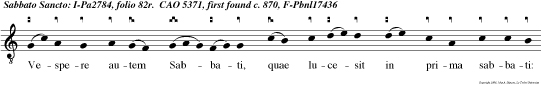 Vespere autem Sabbati, quae lucesit in prima sabbati: venit Maria Magdalene, et altera Maria, videre sepulchr alleluia.